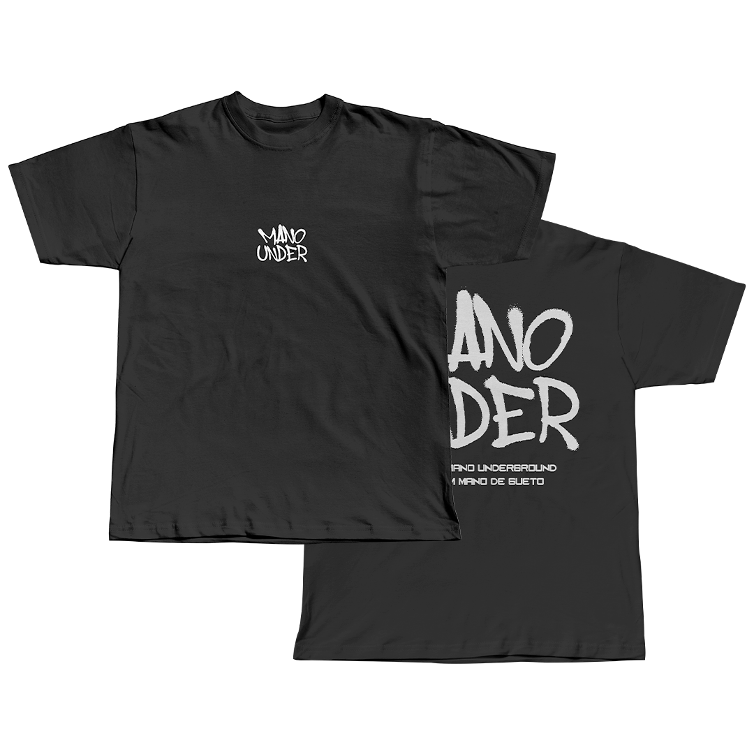 Camiseta Mano Underground Preta - Merch Oficial Jotapê