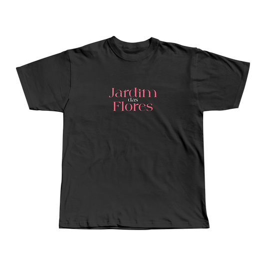 Camiseta Jardim Das Flores Preta - Merch Oficial Jotapê